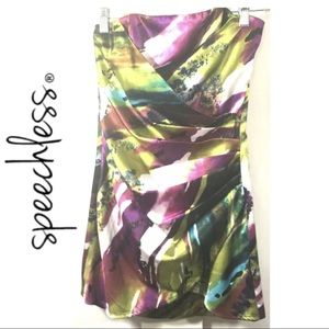 SPEECHLESS Strapless Mini Cocktail Party Dress